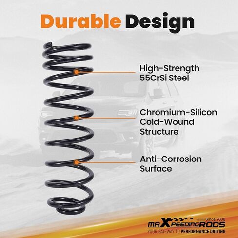 maXpeedingrods Rear 3.5" Lift Coil Springs for Jeep Wrangler JK 2007-2018, Suspension Lift Kit, Set of 2 in Saudi Arabia