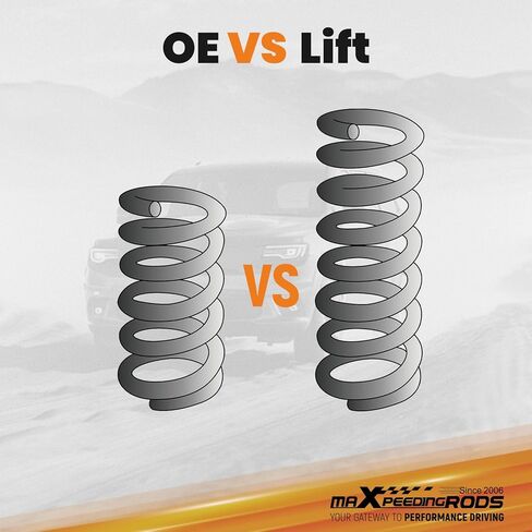 maXpeedingrods Rear 3.5" Lift Coil Springs for Jeep Wrangler JK 2007-2018, Suspension Lift Kit, Set of 2 in Saudi Arabia