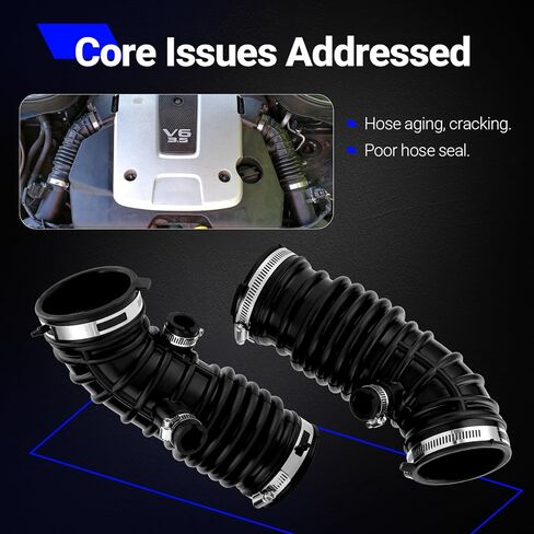 16576-JK21B Engine Air Intake Hose LH and RH For Infiniti G35 EX35 3.5L Replace# 16576-JK21A 16576-JK21B (Set of 2) in Saudi Arabia