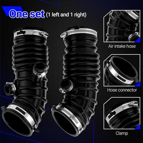 16576-JK21B Engine Air Intake Hose LH and RH For Infiniti G35 EX35 3.5L Replace# 16576-JK21A 16576-JK21B (Set of 2) in Saudi Arabia