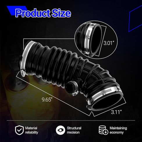 16576-JK21B Engine Air Intake Hose LH and RH For Infiniti G35 EX35 3.5L Replace# 16576-JK21A 16576-JK21B (Set of 2) in Saudi Arabia
