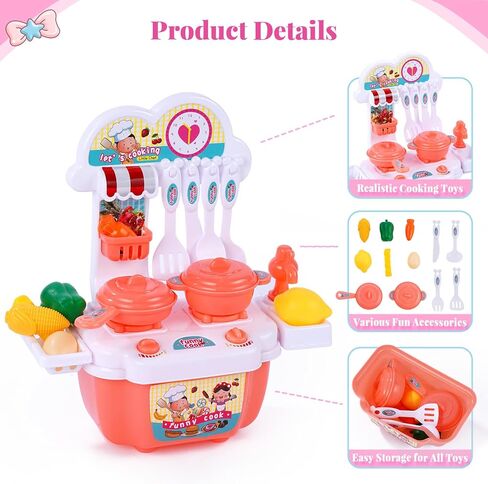BABESIDE Reborn Baby Doll Clothes for 17-22 Inch Dolls, 18 Pcs Dolls Chef Outfit Set with Apron, Hat, Pants and Cooking Toys Set, Reborn Baby Doll Accessories for Toddler Role Play in Saudi Arabia