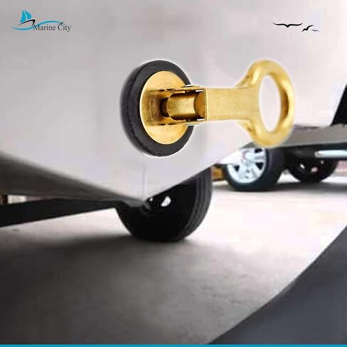 MARINE CITY النحاس المفاجئة مقبض استنزاف المكونات سهلة الاستخدام دائم قوي ومتين النهاية الجميلة مع تصميم مبتكر 1 بوصة استنزاف المكونات للقوارب واليخوت قوارب الكاياك البحرية (حزمة من 1) in Kuwait