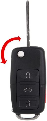 2 Pack 4 buttons Remote Control Car Key Fob 2002-2005 Fit for Volkswagen Beetle 1.8L,2002-2006 Fit for Volkswagen Beetle 1.9L IJ0959753F,NBG8137T,2AOKM-FD-V2 in Saudi Arabia