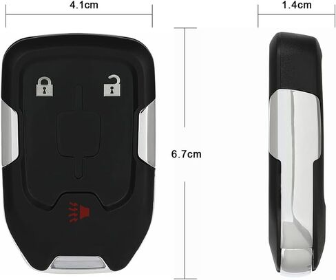 2 Pack 3 buttons Remote Control Car Key Fob 2018-2019 Fit for GMC Terrain 1.5L,2018-2019 Fit for GMC Terrain 1.6L HYQ1AA,13591388,2AOKM-G1AA in Saudi Arabia