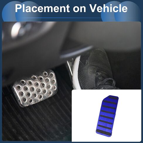 1 Pcs Automatic/Manual Footrest Pedals Cover Footrest Pedal Pads Foot Rest Dead Pedal Pad Cover for Honda Accord 2018-2021 Aluminum Alloy Blue in Saudi Arabia