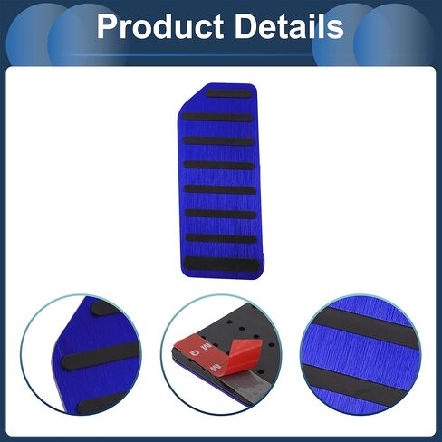 1 Pcs Automatic/Manual Footrest Pedals Cover Footrest Pedal Pads Foot Rest Dead Pedal Pad Cover for Honda Accord 2018-2021 Aluminum Alloy Blue in Saudi Arabia