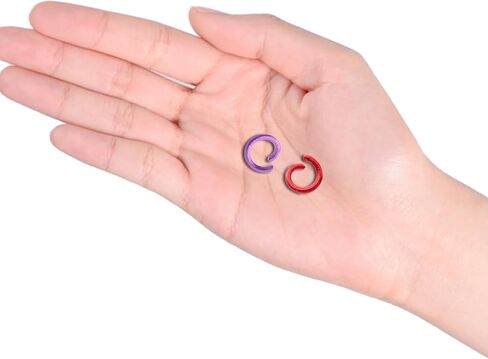 200 Pcs 8mm Open Jump Rings Carbon Steel Colorful O-Ring Connectors for Jewelry Making and Necklace Repairing(Red) in Saudi Arabia
