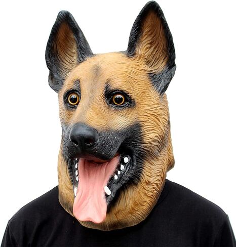 Funny Animal Masks Collection creepy Dog Head Animal Latex Full Head Realistic Masks Fancy Dress for Halloween Carnival Costume Party in Saudi Arabia