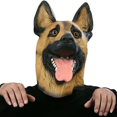 Funny Animal Masks Collection creepy Dog Head Animal Latex Full Head Realistic Masks Fancy Dress for Halloween Carnival Costume Party in Saudi Arabia