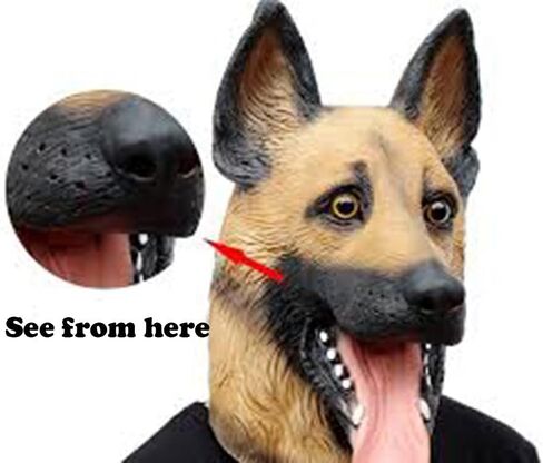 Funny Animal Masks Collection creepy Dog Head Animal Latex Full Head Realistic Masks Fancy Dress for Halloween Carnival Costume Party in Saudi Arabia