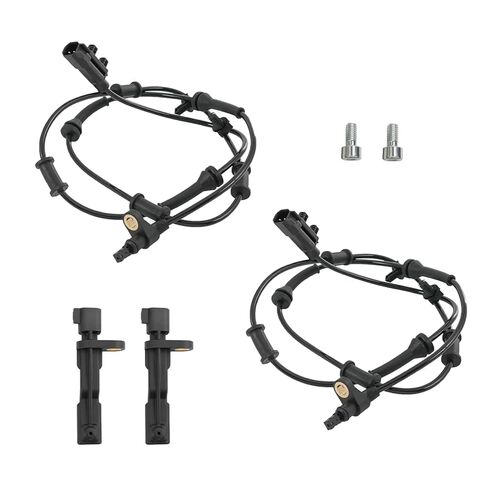 4PCS ABS Wheel Speed Sensor Front & Rear, Left & Right Compatible with 2007-2011 Jeep Wrangler 3.8L,2012-2018 Jeep Wrangler (JK) 3.6L Replaces 68003281AA 68003281AC 52060156AD 52125003AA in Saudi Arabia