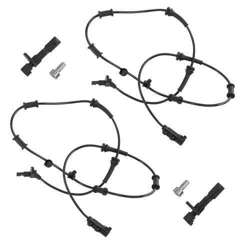 4PCS ABS Wheel Speed Sensor Front & Rear, Left & Right Compatible with 2007-2011 Jeep Wrangler 3.8L,2012-2018 Jeep Wrangler (JK) 3.6L Replaces 68003281AA 68003281AC 52060156AD 52125003AA in Saudi Arabia