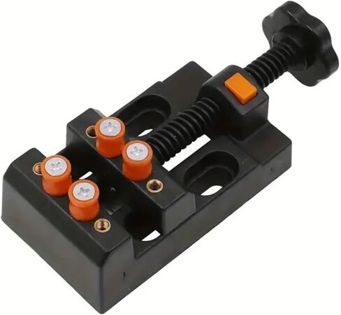 Quick Adjust Mini Drill Press Vise Clamp 1pc Plastic Bench Vise with Olive Bodhi Bead Grip, Precision Drilling & Engraving Tool, Crafts, Watch Repair and Artwork 0-2 Inch in Saudi Arabia