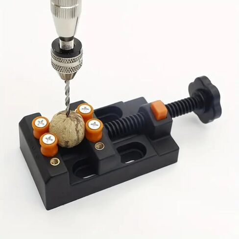 Quick Adjust Mini Drill Press Vise Clamp 1pc Plastic Bench Vise with Olive Bodhi Bead Grip, Precision Drilling & Engraving Tool, Crafts, Watch Repair and Artwork 0-2 Inch in Saudi Arabia