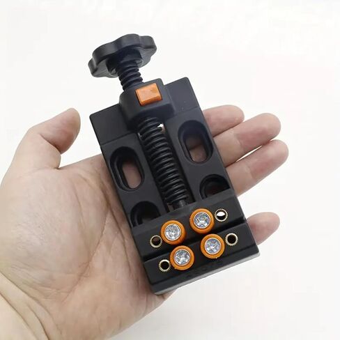 Quick Adjust Mini Drill Press Vise Clamp 1pc Plastic Bench Vise with Olive Bodhi Bead Grip, Precision Drilling & Engraving Tool, Crafts, Watch Repair and Artwork 0-2 Inch in Saudi Arabia