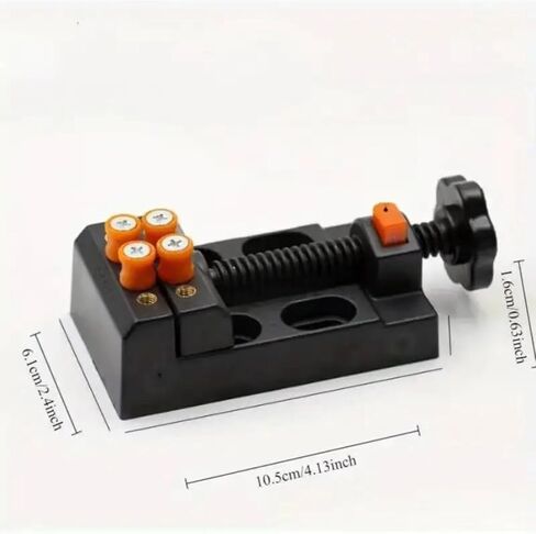 Quick Adjust Mini Drill Press Vise Clamp 1pc Plastic Bench Vise with Olive Bodhi Bead Grip, Precision Drilling & Engraving Tool, Crafts, Watch Repair and Artwork 0-2 Inch in Saudi Arabia
