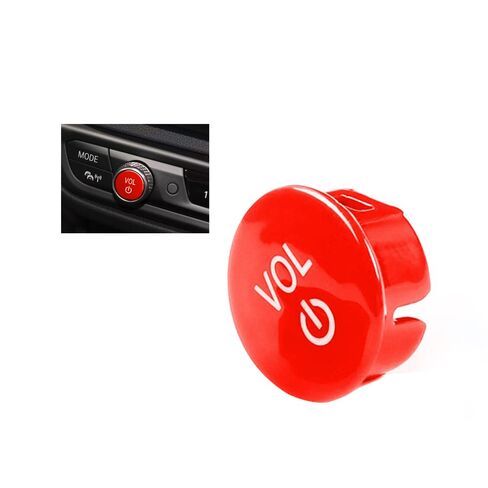 HBEIYO Car Volume Knob Button Cover Compatible with BMW 2 3 4 8 Series G14 G15 G16 G20 G21 G22 G23 X3M X4M X5M X6M X3 X4 X5 X6 Replacement Car Volume Control Knob-Red in Saudi Arabia