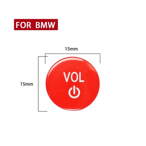 HBEIYO Car Volume Knob Button Cover Compatible with BMW 2 3 4 8 Series G14 G15 G16 G20 G21 G22 G23 X3M X4M X5M X6M X3 X4 X5 X6 Replacement Car Volume Control Knob-Red in Saudi Arabia