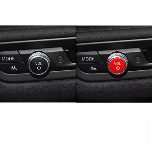 HBEIYO Car Volume Knob Button Cover Compatible with BMW 2 3 4 8 Series G14 G15 G16 G20 G21 G22 G23 X3M X4M X5M X6M X3 X4 X5 X6 Replacement Car Volume Control Knob-Red in Saudi Arabia