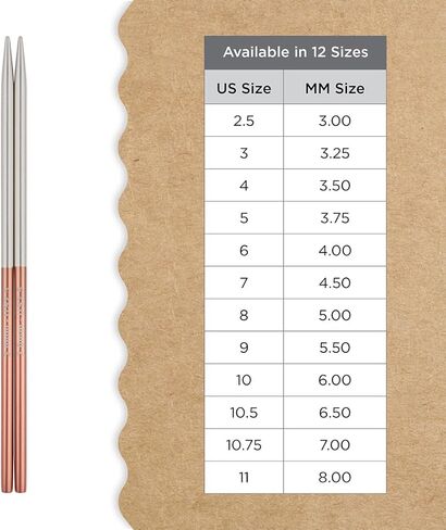 إبر Knitter's Pride Rosemist الدائرية العادية القابلة للتبديل مقاس 5 بوصات (13 سم) - مقاس الولايات المتحدة 2.5 (3 مم) in Kuwait