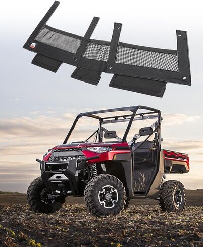 KEMIMOTO UTV Dash Storage Net Compatible With Polaris Ranger 1000/ XP1000/ Crew 1000/ Crew XP 1000 2017-2025, Fall Prevention Design UTV Dashboard Storage Net (No Speaker Compatibility) in Saudi Arabia
