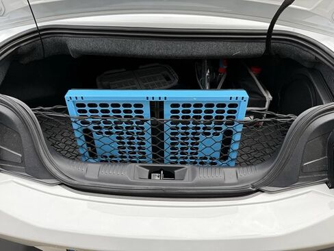 شبكة شحن منظم صندوق السيارة الخلفي لسيارة فورد موستانج 2015-2026 - شبكة شحن على شكل ظرف لسيارة كوبيه - شبكة مرنة ممتازة لتخزين صندوق السيارة - متوافقة مع موستانج in Kuwait