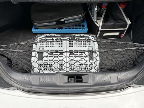 شبكة شحن منظم صندوق السيارة الخلفي لسيارة فورد موستانج 2015-2026 - شبكة شحن على شكل ظرف لسيارة كوبيه - شبكة مرنة ممتازة لتخزين صندوق السيارة - متوافقة مع موستانج in Kuwait