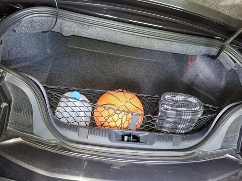 شبكة شحن منظم صندوق السيارة الخلفي لسيارة فورد موستانج 2015-2026 - شبكة شحن على شكل ظرف لسيارة كوبيه - شبكة مرنة ممتازة لتخزين صندوق السيارة - متوافقة مع موستانج in Kuwait