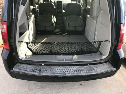 Rear Trunk Organizer Cargo Net for Dodge Grand Caravan 2008-2020 – Envelope Style Cargo Net for Van - Premium Mesh Elastic Car Trunk Organizer - Compatible with Grand Caravan in Saudi Arabia