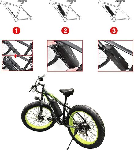 Leonidas Ebike Battery 48V 13AH Electric Bike Battery for 200W 350W 500W 750W 1000W Bike Motor, Lithium Ion Batteries Pack for Bafang Voilamart AW (48V13AH A Grade Cell (200W-1000W)) in Saudi Arabia