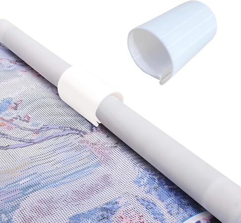 Diamond Art Canvas Roller Holder–Diamond Painting Roll Holder & Organizer, Fixed Scroll Anti-Roll Bracket for Smooth Painting Experience,Keep Your Canvas in Place (Multicolour) in Saudi Arabia