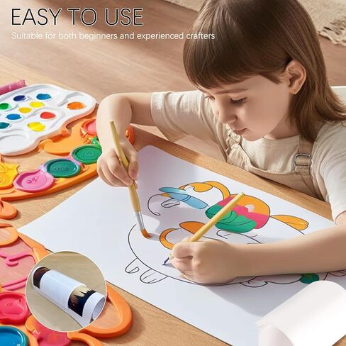 Diamond Art Canvas Roller Holder–Diamond Painting Roll Holder & Organizer, Fixed Scroll Anti-Roll Bracket for Smooth Painting Experience,Keep Your Canvas in Place (Multicolour) in Saudi Arabia