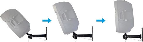 Rockville RPW20 Pair Adjustable Wall Mount Brackets for PA Speaker Installations in Saudi Arabia