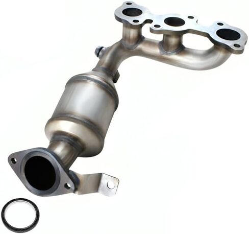Exhaust Resonator and Muffler Comaptible for 2004-2006 Toyota Sienna 3.3L | Stainless Steel | Northeastern Exhaust | Free Gasket and Clamps Included in Saudi Arabia