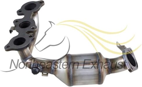 Exhaust Resonator and Muffler Comaptible for 2004-2006 Toyota Sienna 3.3L | Stainless Steel | Northeastern Exhaust | Free Gasket and Clamps Included in Saudi Arabia