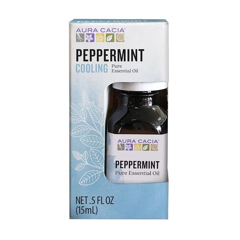 Aura Cacia Essential Peppermint Boxed Oil, 0.5 oz in Kuwait