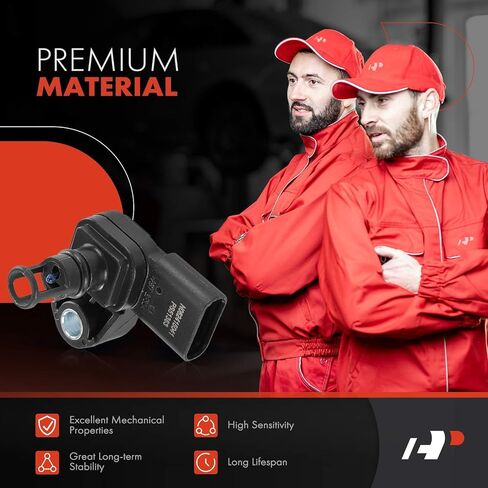 A-Premium Manifold Pressure (MAP) Sensor [4 Pins] Compatible with Chevrolet Equinox 2018-2019, Cruze 2017-2019 & GMC Terrain 2018-2019, 1.6L, Replace# 1247671 in Saudi Arabia