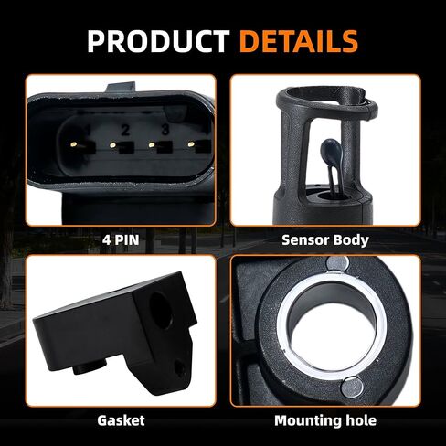 Intake Air Pressure and Temperature Sensor MAP Sensor+Spacer Kit Compatible with GMC Sierra Chevrolet Silverado 2500HD 3500HD 6.6L Diesel Engine Replace 12681993 12707766 in Saudi Arabia