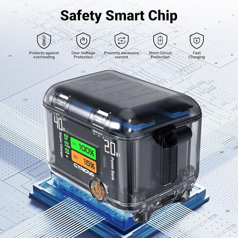 CYNOVA Insta 360 X4 Battery Charger for Insta360 X4 Accessories, Intelligent OLED Screen Two-Way Charging Hub for Insta360 X4, Fast Charger Hub for Insta 360 x4 Accessories with Micro SD Card Slots in Saudi Arabia