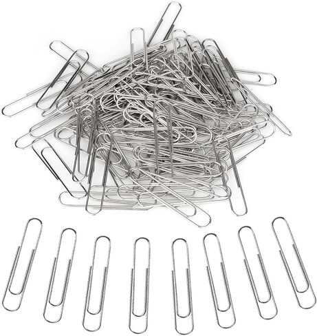 95 Pcs Large Paper Clips, 2 Inch Jumbo Paper Clips, Silver Paperclips, Stainless Steel Paper Clips Large, Paperclips Office for Teacher Supplies School Supplies Teacher Supplies in Saudi Arabia