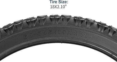 إطارات دراجة YUNSCM مقاس 18 بوصة مقاس 18x2.10/54-355 و18 بوصة مع شريطين حافة متوافقين مع دراجة الطرق الجبلية/الطرق الوعرة 18x1.90 18x1.95 18 x 2.0 18 x 2.1 18x2.125 18x2.20 إطارات وأنابيب الدراجات (ف-1001أ) in Saudi Arabia