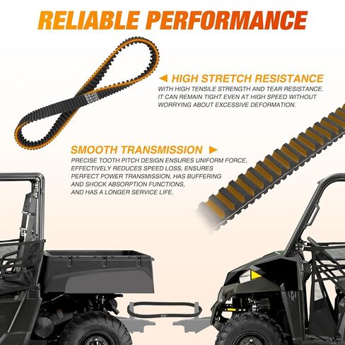 Nilight Drive Belt 3211149 Replacement for Polaris Ranger Extreme Badass CVT Drive Belt Fit for 2013-2019 Polaris Ranger XP 900 1000, 570, Crew 900 ACE 325 Models and More, EPS, Premium, Deluxe,1 Pack in Saudi Arabia
