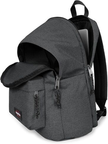 EASTPAK Day Office 31 L Laptop Backpack for 16-Inch Devices - Secure Business Travel Carry-On, Durable Commuter Rucksack with Hidden Pocket & Bottle Holder, Black Denim in Saudi Arabia