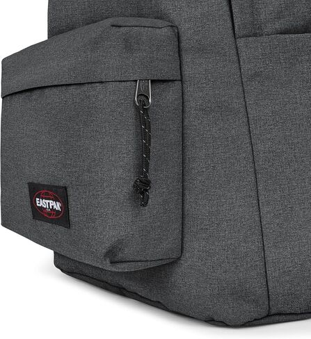 EASTPAK Day Office 31 L Laptop Backpack for 16-Inch Devices - Secure Business Travel Carry-On, Durable Commuter Rucksack with Hidden Pocket & Bottle Holder, Black Denim in Saudi Arabia
