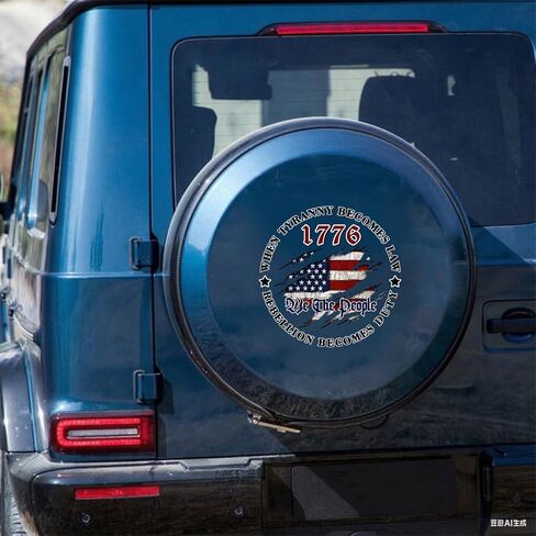 ملصقات JLHAPPY1983-We The People 1776 المتعثرة بعلم الولايات المتحدة الأمريكية - ملصق من الفينيل الوطني لنافذة السيارات والشاحنات وسيارات الدفع الرباعي - للاستخدام الداخلي والخارجي - مقاوم للماء in Saudi Arabia