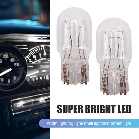 10 PCS 168 194 192 T10 Halogen Light Bulbs, Warm White T10 Halogen Bulb, 12V 5W License Plate Light Side Marker Dashboard Dome Light Bulb Replacement for Cars, Trucks, SUVs (White) in Saudi Arabia