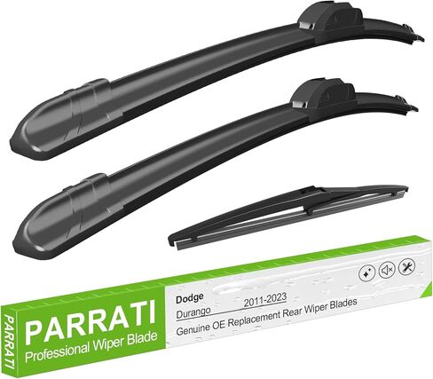 PARRATI® 3 قطع شفرات مساحات الزجاج الأمامي لسيارة RAV4 2019-2023 - مساحات بديلة أمامية وخلفية مناسبة تمامًا - 26+16+12 | متانة طوال المواسم - مسح هادئ وخالي من الخطوط - سهل التركيب in Kuwait