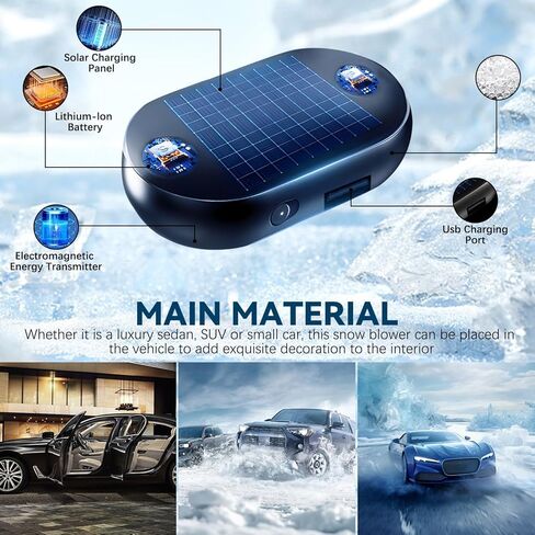 3PCS Electromagnetic Car Snow Removal Device, Anti-Freeze Electromagnetic Car Snow Removal Device, Defroster for Car Windshield,Portable Kinetic Molecular Heater,Antifreeze Device in Saudi Arabia