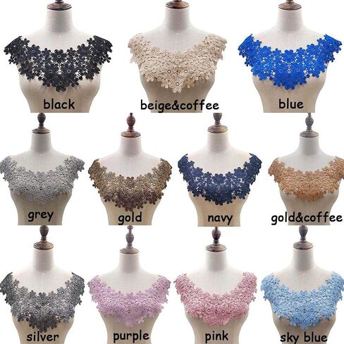 Lace Fabric Garment DIY Lace Collar Craft Sewing Supplies Wedding Floral Neckline in Saudi Arabia